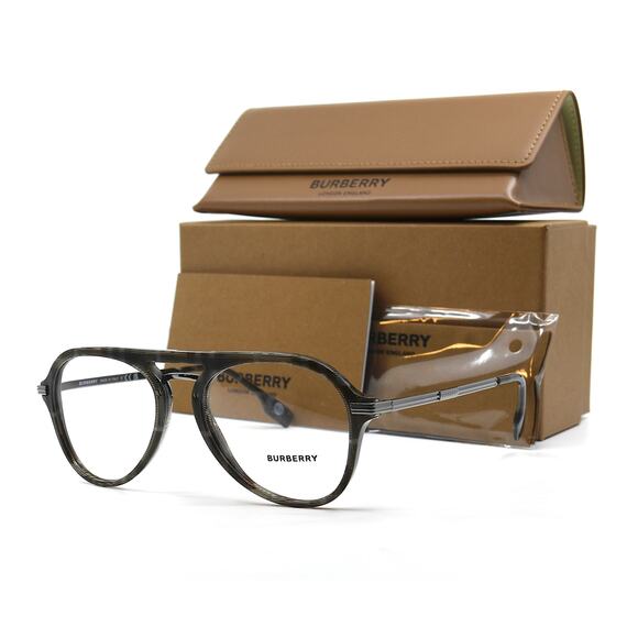 NEW BURBERRY BAILEY BE2377 3804 CHARCOAL CHECK AUTHENTIC MEN EYEGLASSES FRAME - Picture 1 of 12